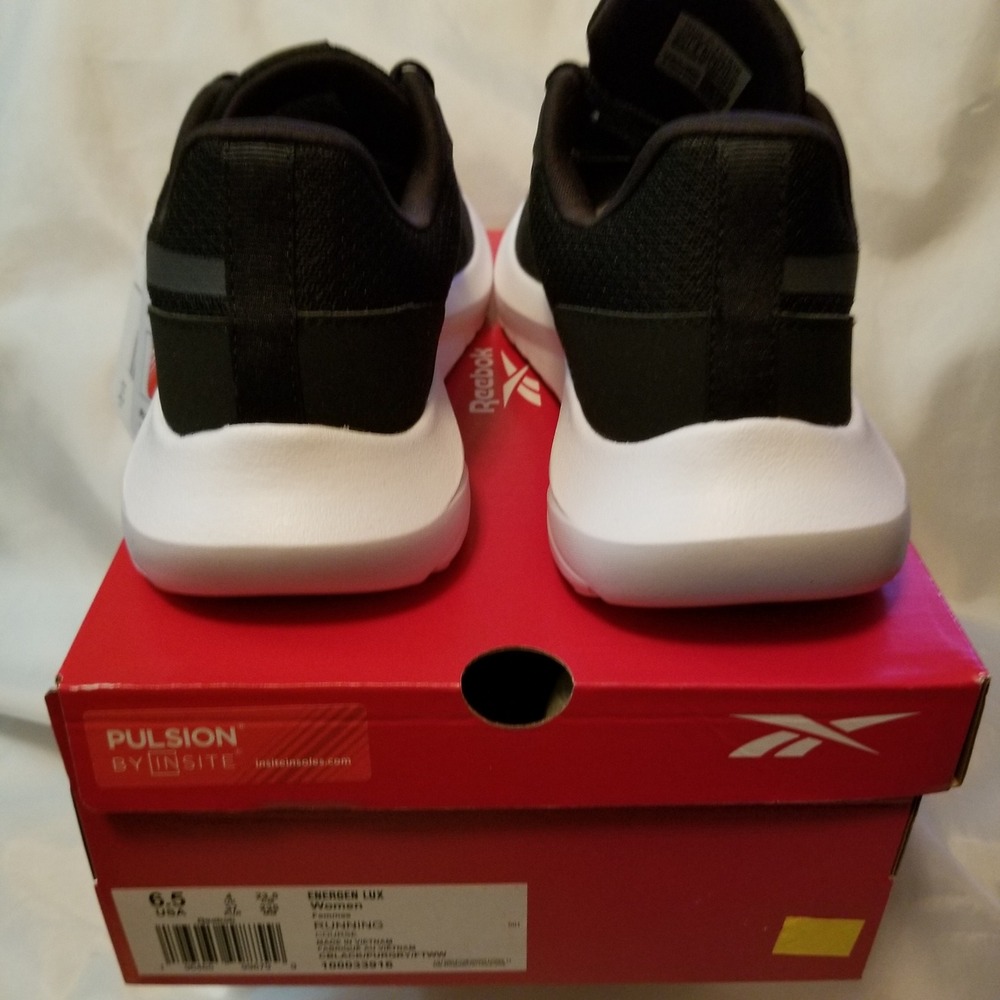 Reebok Energen Lux Running Shoes Women 6.5 Black Excellent Lightweight Athletic - Picture 5 of 12